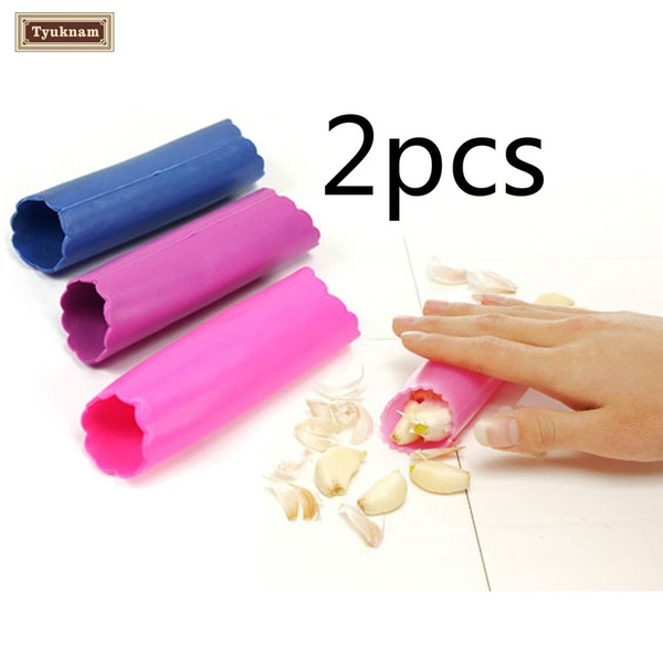 Garlic Peeler Skin Silicone Garlic Peeler Tube Roller Skin Remover Odorfree Kitchen Tools Garlic Peeling Machine Black