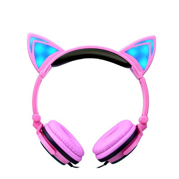 Cuffie da gioco rosa ONIKUMA con orecchie da gatto rimovibili, per PS5,  PS4, Xbox One (adattatore non incluso), Nintendo Switch, PC, con audio  surround, luce LED RGB e microfono retrattile con cancellazione