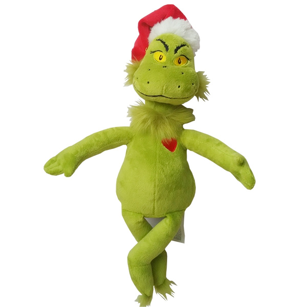 Plush Dr Seuss The Grinch Who Stole Christmas 14" Grinch Doll