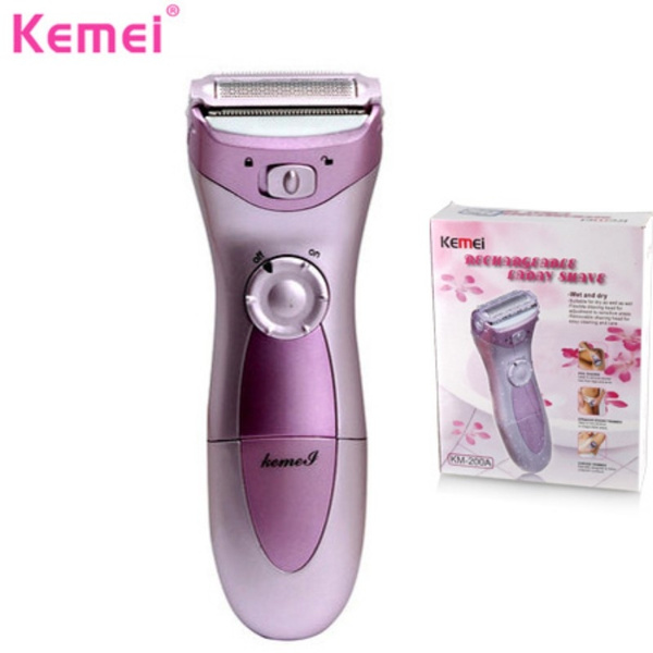 KEMEI Rechargeable Electric Epilator Female Hair Removal Machine For