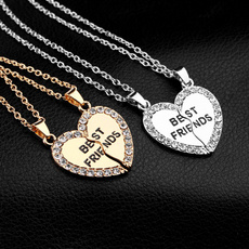 Gifts For Her, Heart, Chain Necklace, leaf
