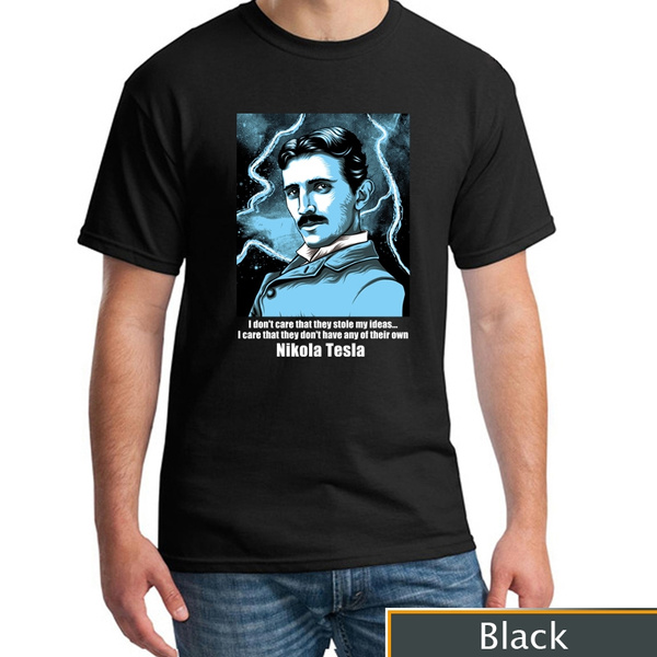 Nikola Tesla T Shirts Men s Fashion Printed T Shirt Wish