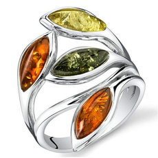 amberleaf, amber, leaf, womensfashionringjewelry