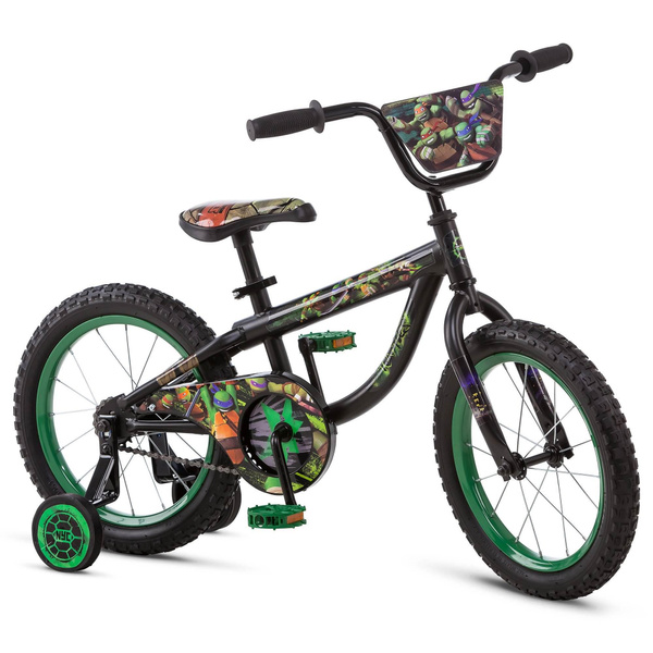 Nickelodeon Teenage Mutant Ninja Turtles TMNT Kids Bicycle with Training Wheels Wish