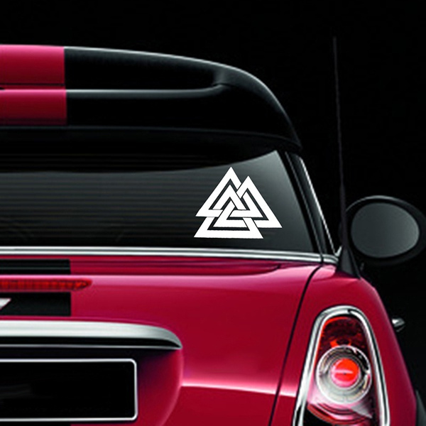 Vegvisir Rune Norse Viking Car Decal Warrior's Knot Odin Symbol Car