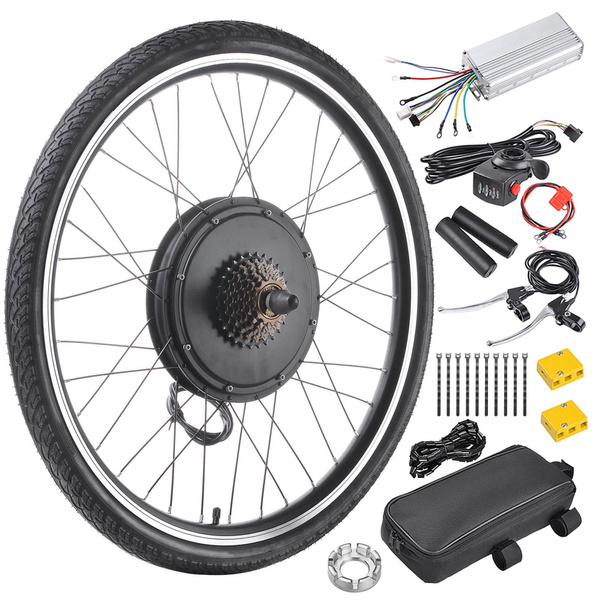 Yescom Electric Bike Conversion Kit 48V 1000W 26 Front Wheel E