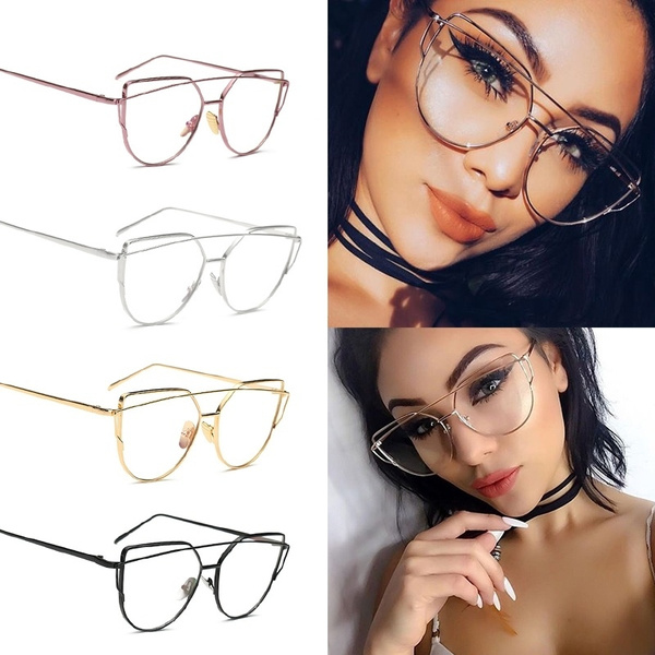 UV400 Sunglasses Transparent Summer Retro Vintage Round Clear Lens Glasses  Candy Sweet Glasses Mirrored Lens Fashion Goggle - AliExpress