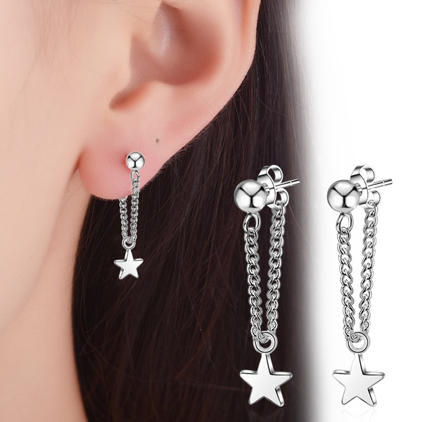 Nuevos Accesorios Pendientes De Estrella De Cinco Puntas De Nuevos Accesorios Pendientes De Estrella De Cinco Puntas De
