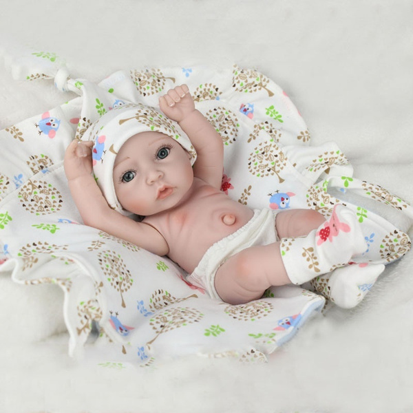 11"-Handmade-Real-Looking-Newborn-Baby-Vinyl-Silicone-Realistic-Reborn-Doll-Girl 