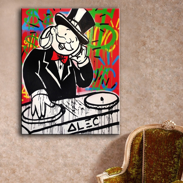 HD Print Alec Monopoly Oil Painting Home Decor Art on Canvas Success Unframed 