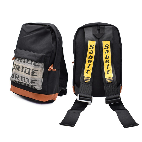 backpack with seat belt straps