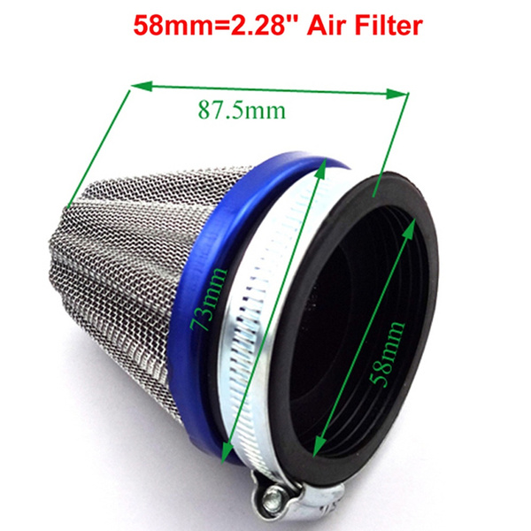 Racing 58mm Motorcycle Power Air Filter For Trail Motor Dirt Pit Bike Motocross