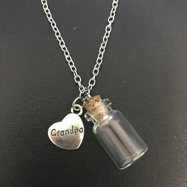 Openable Glass Vial Necklace Women Pendant Memorial Ash Bottle Cremati –  Ash Lockets