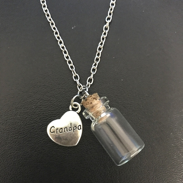 Grandpa store memorial necklace