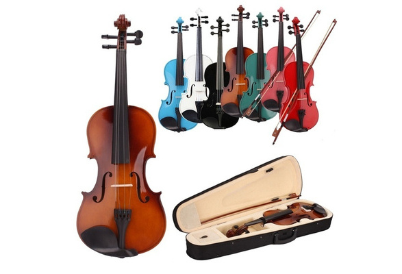 Bysesion New New 1/8 Acoustic Violin Case Bow Rosin Pink Bysesion New New 1/8 Acoustic Violin Case Bow Rosin Pink