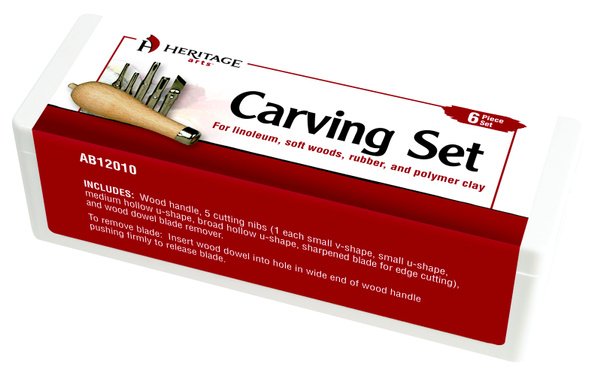 Heritage Linoleum and Vinyl Carving Set AB12010