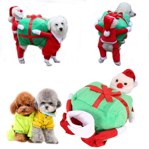 Halloween/Christmas Funny Pet Dog/Cat Santa Claus Carry Christmas