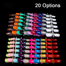 20 Different Colors Combo Mixed False Nails Full Cover Acrylic Artificial False French Nail Art Tips Salon