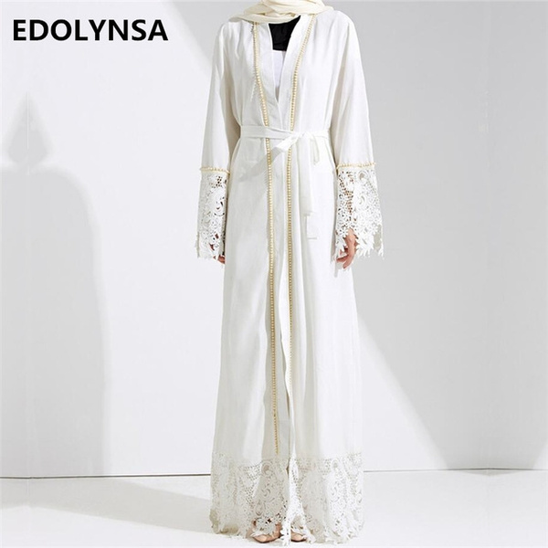 Dubai Abaya Muslim Dress Solid Plus Size Robe Knitting Dubai Abaya Dresses Kaftan Abaya Dresses Brand Fashion Muslim Dress Wish