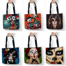 women bags, tattoo, art, skull