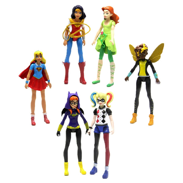 MIP! DC Super Hero Girls SUPERGIRL BATGIRL WONDER WOMAN 6" Action Figure Set 