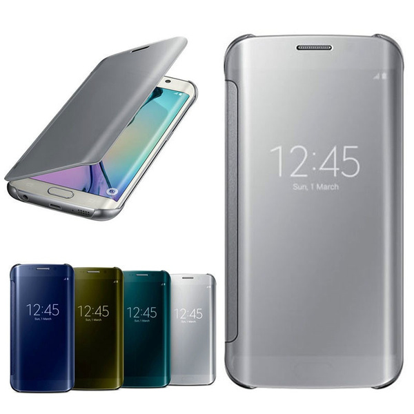 Naar de waarheid En team zanger Luxury Mirror Leather Smart View Window Flip Case For iPhone 5 6 6 Plus 7 7  Plus/Samsung Galaxy S5 S6 S6 Edge S7 S7 Edge S8 S8 Plus/A3 A5 A7 A8/J3 J5