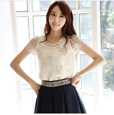 Blusas Rendas Korean Summer Lace Women T Loose Female Tops Blouses Chifon Blusas Femininas Rendas Camisa | Wish