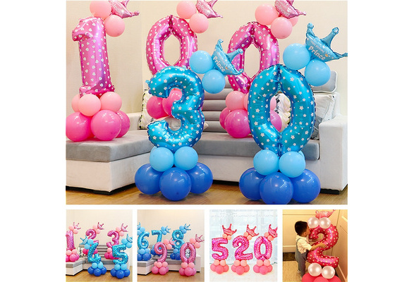 Details about  / 2pc cute foil Balloon waving wands Birthday Party Wedding foil balloon with bell