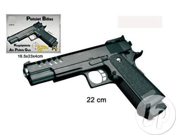 Pistolet a billes 22cm 