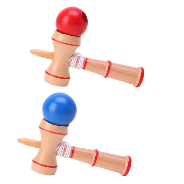 Wooden Kendama Ball Japanese Traditional Game Kids Balance Skill Educational 