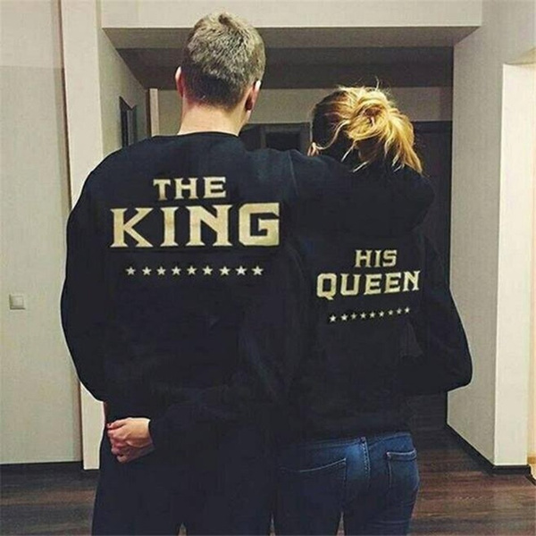 King and queen hoodies sales wish