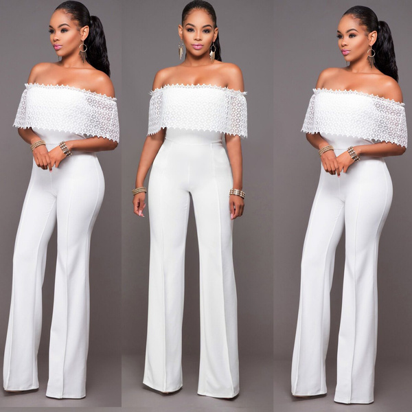 Wish store white jumpsuit