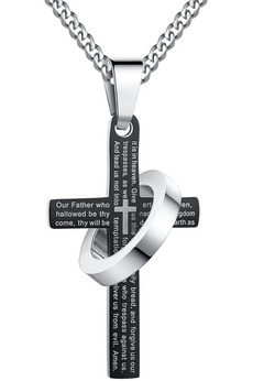 Steel, Jewelry, Chain, Cross Pendant