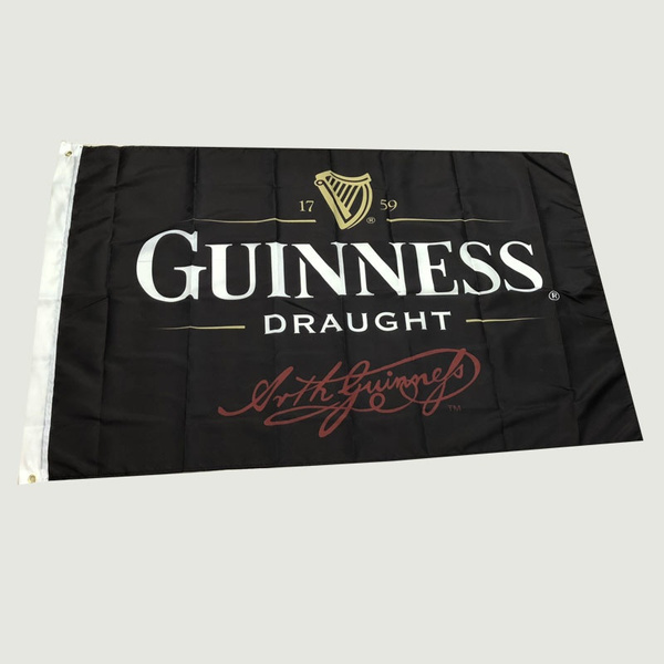 Large 3 x 5ft Traditional Guinness Beer Banner Man Cave Pub Flag 