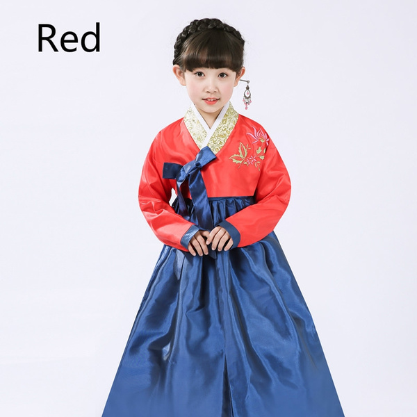 Ez-sofei Girls Children Kids Korean Traditional Hanbok Dress Cosplay Costume Set 