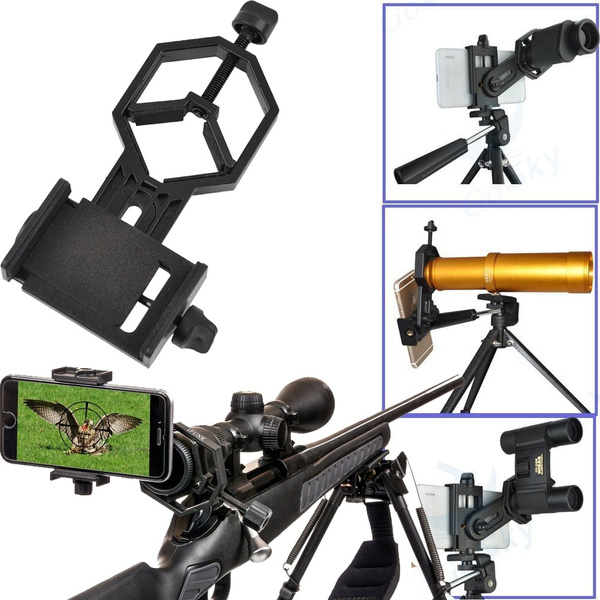 Spotting Scope Cellphone Adapter Mount- Universal Digiscoping Binocular,  Telescope, Microscope, Monocular etc