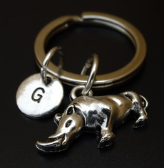 rhinoceroskeychain, Key Chain, Jewelry, personalizedkeyring