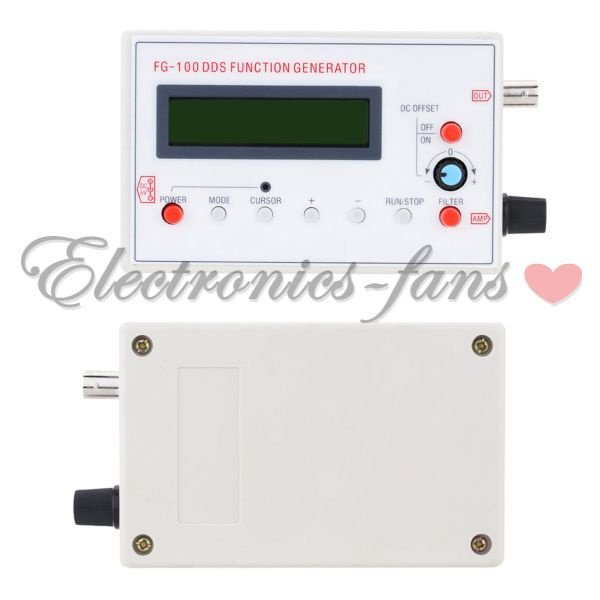 DDS Function Signal Generator Sine+Triangle Square Wave Frequency 1HZ-500KHz 