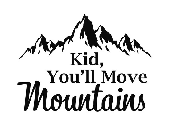Mountain Wall Decal Dr Seuss Quote Kid You'll Move Mountains Kids Wall Decals Quotes Rustic Wall Decor Bedroom Nursery Wall Art Sayings '23 In | Wish