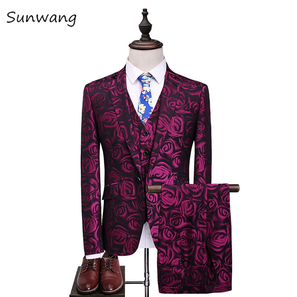 2017 New Men Pink Slim Fit Men's Formal Casual Wedding Dress Suits Jacket Pants 2017 New Men Pink Slim Fit Men's Formal Casual Wedding Dress Suits Jacket Pants
