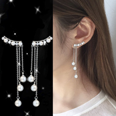 Crystal, Fashion, simpleearring, Pearl Earrings
