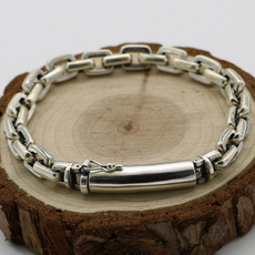 Sterling, Fashion, glossybracelet, silverretrobracelet