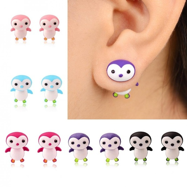 Disney Kawaii Stitch Ear Studs Anime Lilo & Stitch Cartoon Figure Stitch  Metal Badge Ear Studs Earrings Cute Jewelry Accessories - AliExpress