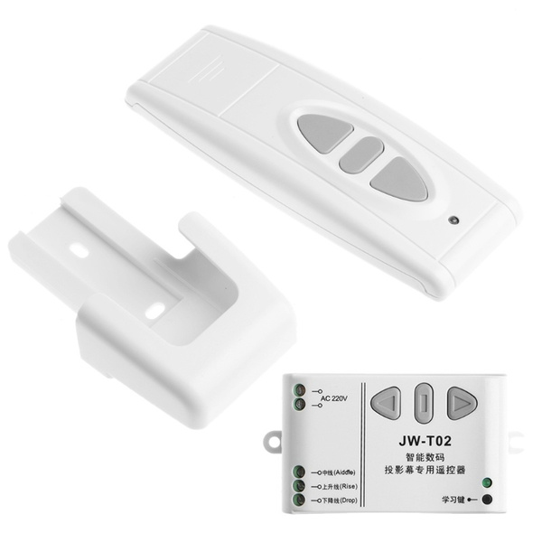 Projection Screen Wireless Remote Control Receiving Controller Up Down ...