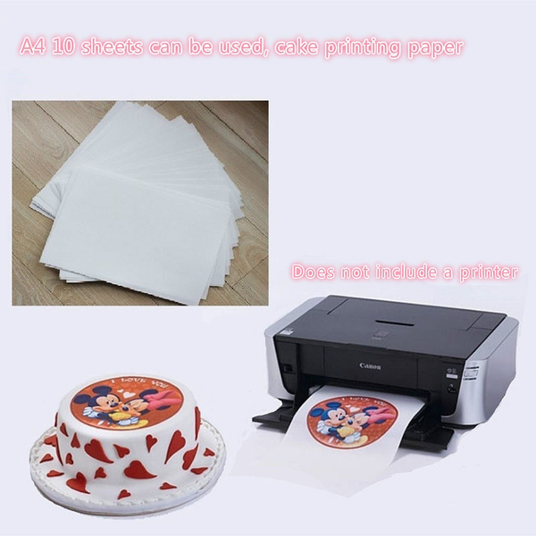 A4 10pcs/lot edible rice paper for cakes lollipop icecream chocolate food  printing and decoration