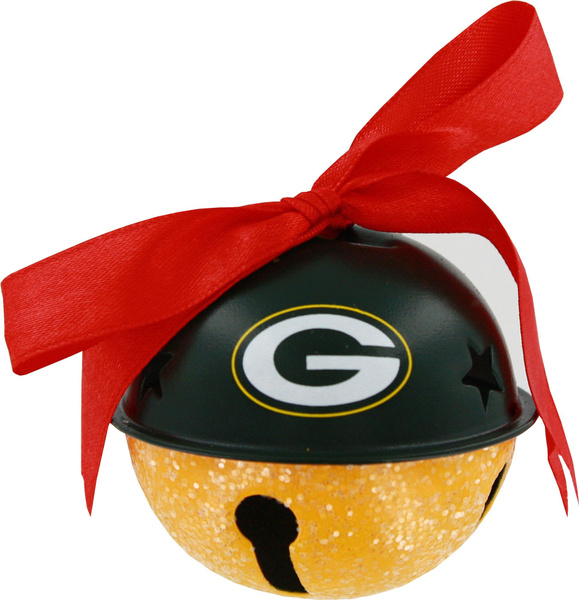 Packers Tin Santa Bell Ornament