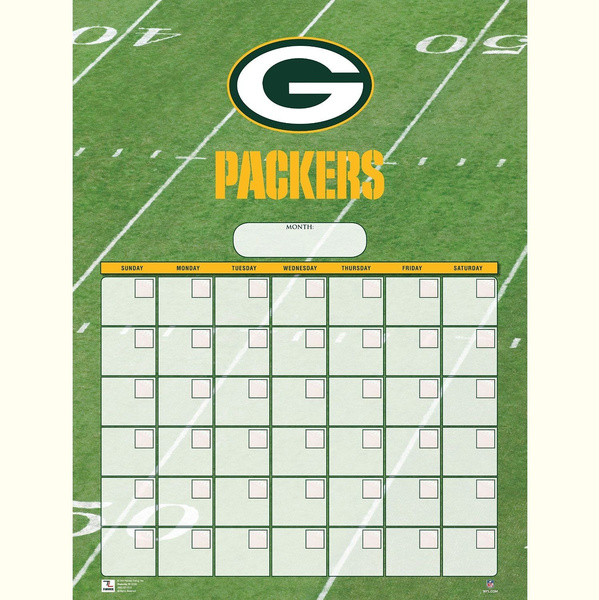 Green Bay Packers: 2022 Dry Erase Calendar - Officially Licensed