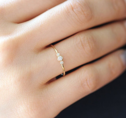 Fashion, gold, Simple, Engagement Ring