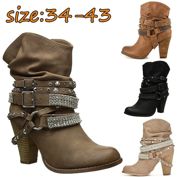 studded boots winter