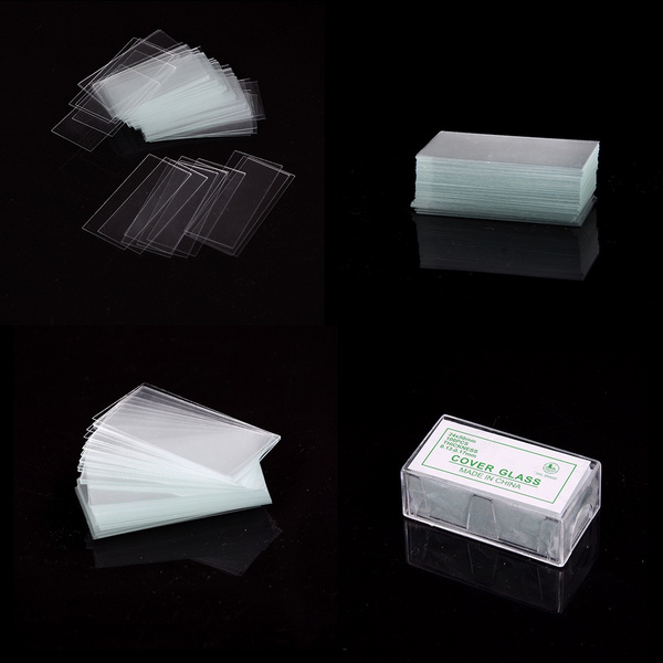 100 pcs Glass Micro Cover Slips 24x50mm Microscope Slide Covers